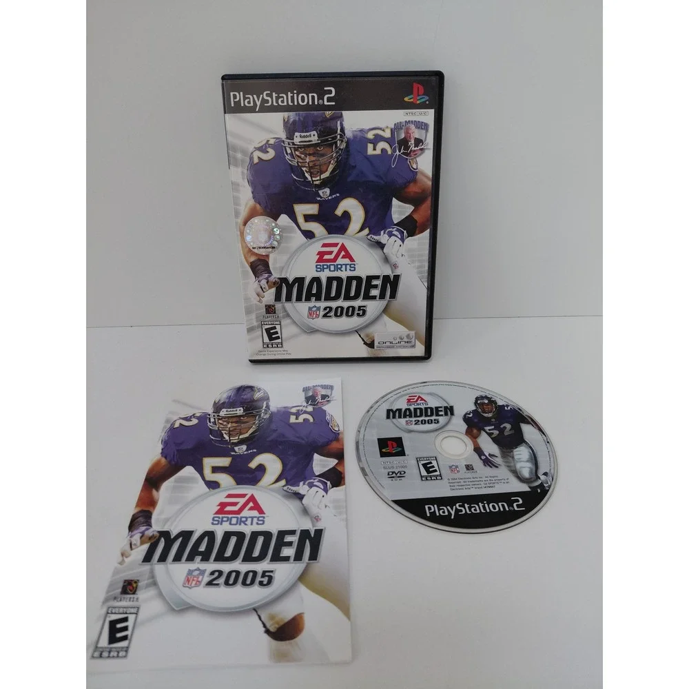Madden NFL 2005 Sony PlayStation 2 PS2 Game Ray Lewis Complete CIB